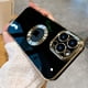 thumbnail image 2 of Funda de silicona suave con logotipo chapado de lujo para iPhone, 11, 12, 13, 14 Pro Max, X, XS, XR, 7, 8 Plus, SE, lente, cubierta protectora de cámara completa Fivean unisex, 2 of 2