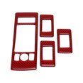 thumbnail image 1 of Unique Bargains Window Lift Switch Panel Trim Cover for Land Rover Range Rover Vogue 2013-2017 Front Rear Car Door Window Control Button Sticker Carbon Fiber Red, 1 of 6