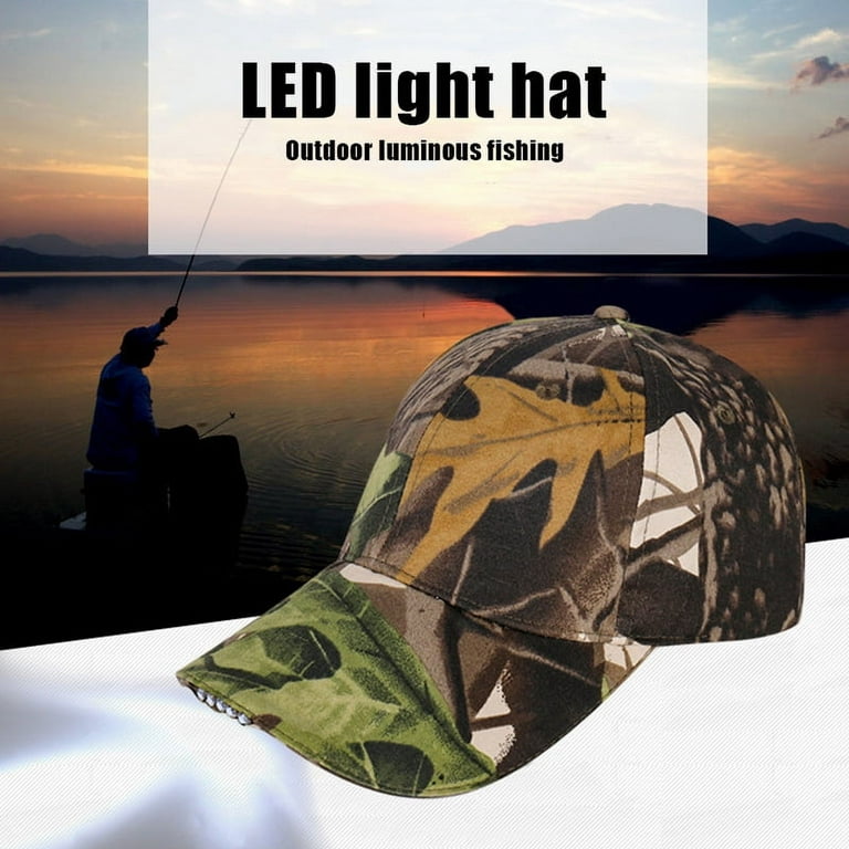 Saekor Hands Free Cap with Headlamp Bright LED Lights unisex Baseball Cap Flashlight Hat for Angling New, Adult Unisex, Size: One size, Black