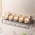 thumbnail image 2 of Shower Caddy Suction Cup Large Capacity Wall Mounted Shower Shelves With Hooks Rustproof & Fast Draining Heavy Duty Bathroom Shelves For Kitchen Shower Caddy 1pc Rack Home Decor, 2 of 4
