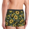 thumbnail image 4 of Kdxio Men's Boxer Briefs with Sunflowers Print - Comfortable and Breathable Underwear for Everyday Wear, 4 of 7