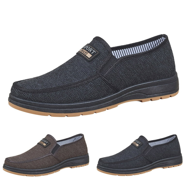 Mens flat shoes no heel discount