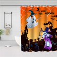 thumbnail image 4 of Shower Curtain Waterproof Quick Drying Decorative Fashionable Bathroom Bathing Curtain Halloween Decor Daily Use, 4 of 7