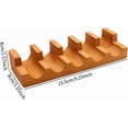thumbnail image 2 of ABCISI Wood Sushi Temaki Holder, Rustic Novelty Serving Tray, Taco Display Stand Sushi Hand Roll Holder for Party Restaurant Dining Room, Presentation Platter Roll Boat Food Display, 5 Grid, 2 of 7
