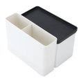 thumbnail image 2 of Caja de pañuelos con diseño de rejilla para almacenamiento, apertura en arco, extracción más suave, multifuncional, de plástico, moderna, para el hogar., 2 of 14