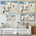 thumbnail image 4 of Designart "Cubic Beach House In Soft Colors I" Coastal Windows Floater Framed Canvas Prints, 4 of 5