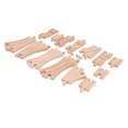 thumbnail image 1 of WoodenTrack Set, WoodenTrack Expansion Pack for Toddlers Educational DIY Building Assembly Toys, 1 of 7