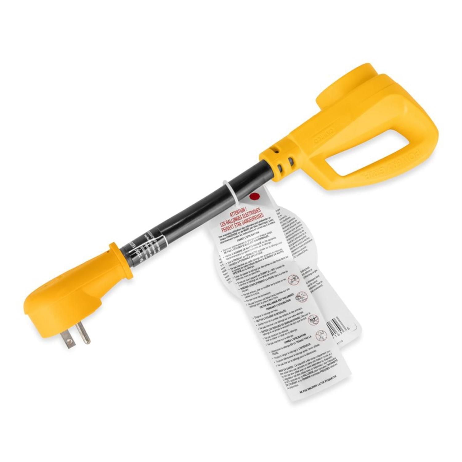 Camco Heavy-Duty RV  Electrical Adapter with PowerGrip Handle (15-Amp Male to 30-Amp Female, 12-Inch, 10/3-Gauge Wires)