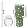 thumbnail image 4 of Balery Cute goose Pattern 40oz Stainless Steel Tumbler Double Wall Vacuum Insulated Water Bottle Ice Bully Insulated Tumbler With Handle And 2 in 1 Straw Lid, 4 of 8