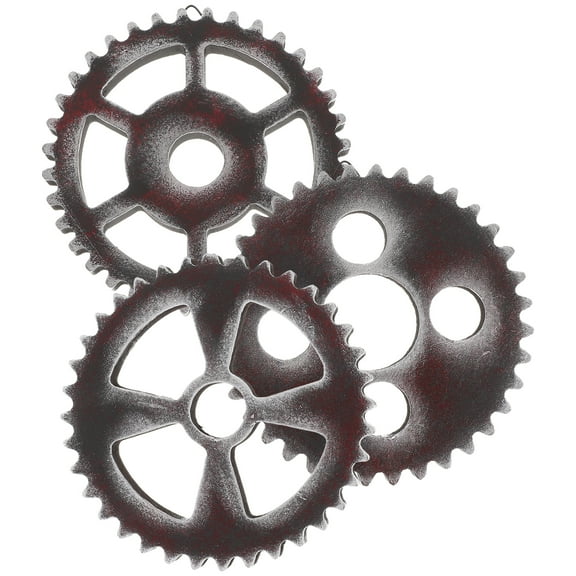 3 Pcs Car Decoration Gear Wall Perfect for Bedroom Office