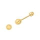 thumbnail image 2 of Broqueles Dormilonas 3mm Oro De 14 K Joyería M De León Broqueles Dormilonas, 2 of 3