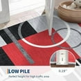 thumbnail image 5 of 2025 Washable Runner Rug 2x6 Modern Circle Rugs Runner Non Slip Low Pile Rug for Hallway Soft Long Rugs Indoor Floor Carpet for Kitchen Bedroom Entryway, Red, 5 of 8