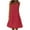 Red, variant on Giftesty Summer Dresses for Women Fashion Holiday Summer Solid Color Sleeveless Hollowed Out Party Beach Dress