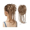 thumbnail image 1 of Chignon en Désordre Pièce de Cheveux Ondulée Extensions de Chignon avec Queues Droites Queue de Cheval Synthétique, 1 of 6