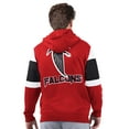 thumbnail image 2 of Men's Starter Red Atlanta Falcons Extreme Vintage Logo Full-Zip Hoodie, 2 of 2