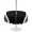 Black, White, Charcoal, variant on Outdoor Tablecloth with Umbrella Hole for Patio/Picnic/Party/Camping, Farmhouse Black Waterproof Table Cloth Round Cover Washable, Aesthetic Modern Line Striped (Dia 54")