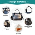 thumbnail image 3 of Sleep Cat with Moon Trees Cooler Bag Lunch Bag Soft Cooler Cooling Tote Insulated Lunch Box for Adult Men Women, 3 of 6