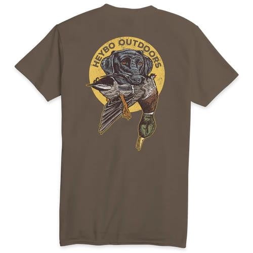 Heybo Outdoors Duck Hunting Black Lab Fetch Dedicated To The Pursuit Comfortable and Stylish Unisex T-Shirt Short Sleeve Tee-Medium