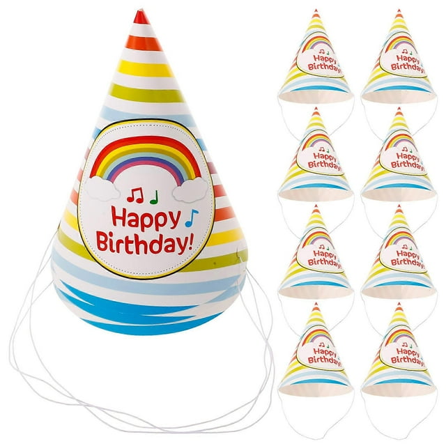 Colorful Paper Birthday Party Hats for Fun Celebrations 50 Pieces