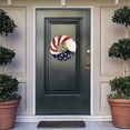 thumbnail image 2 of LAMIRO American Eagle Wreath,Americana Patriotic Wreath,Glory Patriotic American Flag Wreath For Front Door Window Wall Decoration (15") Independence Day Fourth Of July, 2 of 4