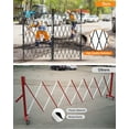 thumbnail image 7 of M optimized Foldable Security Gate, Aluminum Expandable Fence Portable Safety Barrier with Casters Retractable Driveway Gates 360°Rolling Barricade Gate Mobile Barricade Safety Barrier, 7 of 7