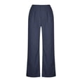 thumbnail image 4 of Tawop Womens Pants Petite Elastic Pants for Women Women's Dress Pants with Pockets Business Casual Pants Strechy Utility Straight Slacks Female Office Pull on Trousers, 4 of 8