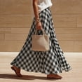 thumbnail image 4 of Xunlbb Up to 50% off Long Skirts for Women, Women's Summer Casual Polka Patchwork Layer Sweet Half Skirt Gift for Girls, on Clearance, 4 of 8