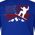 thumbnail image 4 of Inktastic Snowboarding Us Flag Long Sleeve Youth T-Shirt, 4 of 5