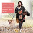 thumbnail image 4 of Wearable Oversized Blanket,Black Sun Moon Mushroom Pattern Wearable Blanket Hoodie for Adults,Cozy Hooded Blankets with Super Pockets,Super Warm Fuzzy Pullover for Women & Men, 4 of 6