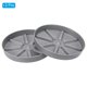thumbnail image 3 of Bandejas de planta Uxcell, 2 piezas de bandejas de goteo redondas de plástico duradero para macetas, gris de 6 pulgadas, 3 of 5