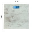 thumbnail image 4 of Bathroom Scale for Body Weight, Bathroom Body Scale with a Large LCD Backlight Display and Tempered Glass, Batteries Included, 400lbs (Wht Wood), 4 of 4
