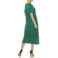 thumbnail image 4 of White Mark Casual Short Sleeve Midi Dress, Women's & Women's Plus, 4 of 5