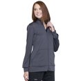thumbnail image 5 of Workwear Revolution Men & Women Warm Up Medical Scrubs Jacket Zip Front Knit WW370, M, Pewter, 5 of 6