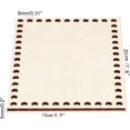 thumbnail image 2 of 1pc Rectangle Basket Bottom Natural Wooden Crochet Basket Base Blank Knitting Crochet Basket Bottom Shapper for DIY Basket Weaving Supplies 7.8x5.9” DIY, 2 of 7