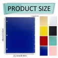 thumbnail image 3 of Letter Size 8 Tab PP Dividers 3 Hole Colorful Page Dividers Plastic Index Divider Sheets For 3 Ring File Paper Classification Classroom Blue ZZyuan, 3 of 9