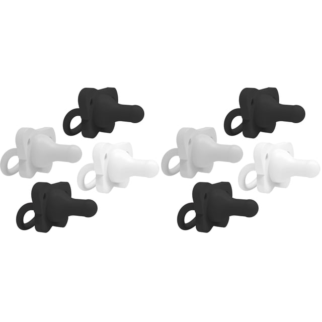 Chupete para bebé Dr. Brown's HappyPack, 100% silicona, 0-6 m, paquete de 8