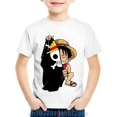 thumbnail image 3 of Camisetas de algodón con estampado de anime para niños pequeños, camisetas infantiles de Luffy, camisetas de manga corta de verano para niños y niñas, camisetas divertidas, ropa para bebés, 3 of 5
