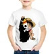 thumbnail image 3 of Camisetas de algodón con estampado de anime para niños pequeños, camisetas infantiles de Luffy, camisetas de manga corta de verano para niños y niñas, camisetas divertidas, ropa para bebés, 3 of 5