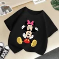 thumbnail image 3 of Camiseta de algodón de Disney de verano con dibujos animados para bebés, niños y niñas, ropa de manga corta de Mickey Mouse, camiseta con estampado de Minnie Kawaii para niños pequeños, 3 of 5