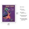 thumbnail image 2 of Hong Kong - Qantas Airways - Chinese Treasure Dragon - Vintage Airline Travel Poster by Harry Rogers c.1960s - Fine Art Matte Paper Print (Unframed) 20x26in, 2 of 4