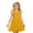C73/Yellow127, variant on Rggeeun Child Girls Dresses Solid Color Wide Bowknot Straps V Neck A Line Waist Draping Ankle Length for Summer Travel Party Leisure Sundress,Blue,7-8 Years