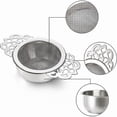thumbnail image 5 of 6Pack Tea Strainers with Drip Bowl,2.5 Inch Tea Filters for Loose Leaf Tea, Stainless Steel Mesh Tea, 5 of 5