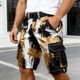 thumbnail image 2 of CONZONE Mens Cargo Shorts Buttons Summer Shorts For Men Camouflage Lightweight Loose Fit Outdoor Shorts With Pockets, 2 of 5