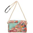 thumbnail image 2 of FORMRS Women Crossbody Purse with Chain Strap Vegan Leather Shoulder Handbag, Cityscape Painting, 2 of 7