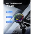 thumbnail image 2 of Cargador de coche USB C Baseus 152,5 W de carga superrápida con 3 puertos, 2 of 8