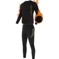 thumbnail image 1 of LLC Black Men's Quick Dry Thermal Base Layer Compression Suit for Workout, Skiing, Running, and Hiking - Size L, 1 of 5