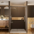 thumbnail image 6 of CASAINC 48 in. W x 76 in. H Sliding Framed Soft-closing Shower Door in Chrome Finish with Tempered Clear Glass, 6 of 9