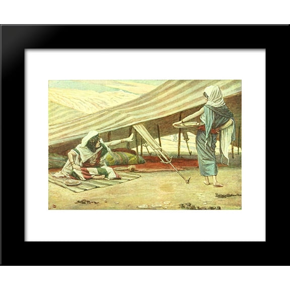Sarai Sends Hagar Away 20x24 Framed Art Print by James Tissot