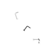 20g Assorted Nose Rings and Studs, 6-Pack