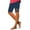 Navy, variant on Iyufng Biker Shorts for Women,Tummy Control Summer Yoga Shorts,Solid Color High Waisted Comfortable Breathable Yoga Five Quarter Pants,S-2XL